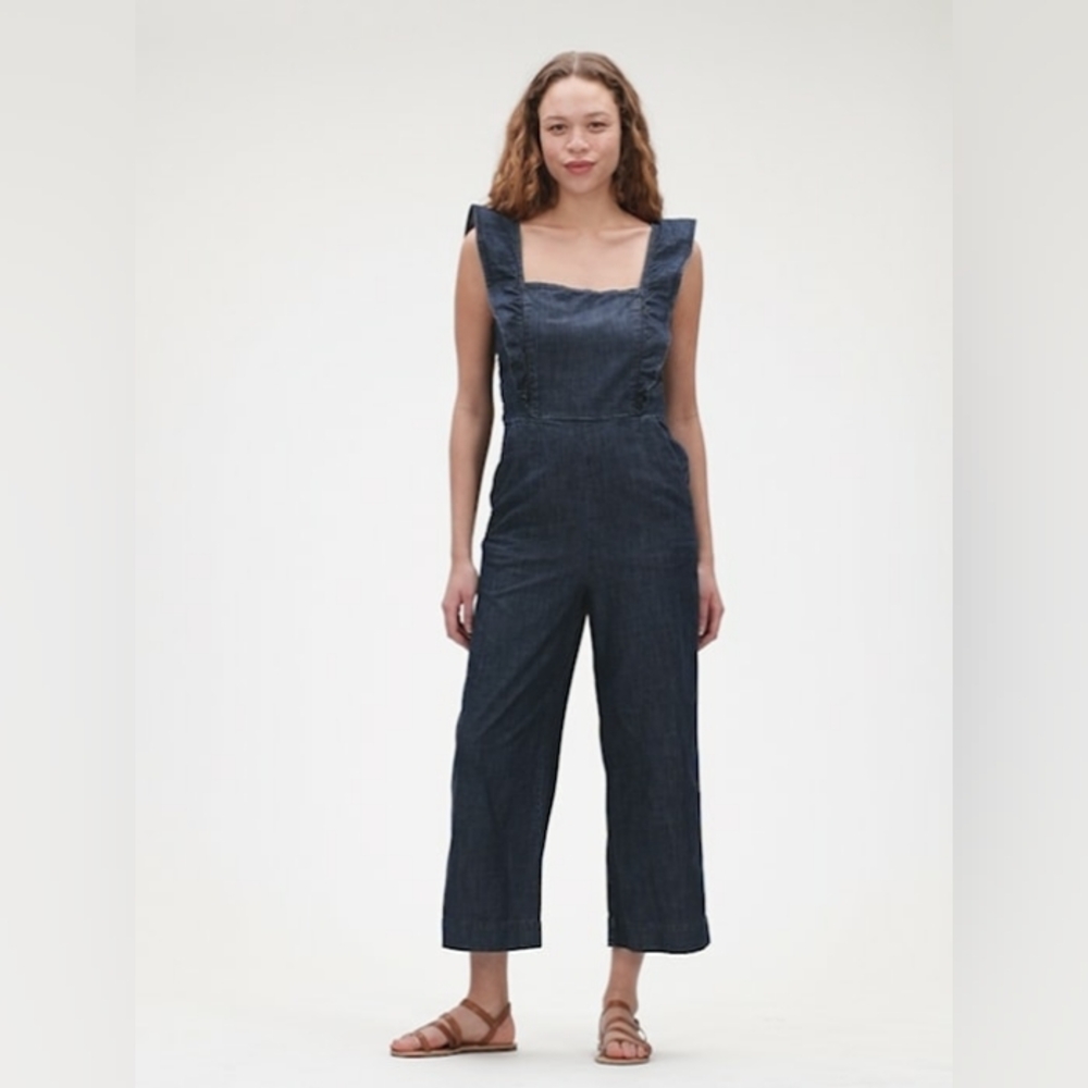 Gap Ruffle Wide-Leg Jumpsuit